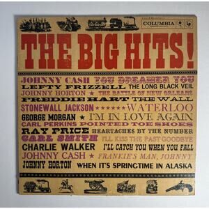 THE BIG HITS LP Columbia Records, CL-1353 Johnny Cash/Lefty Frizzell/& More